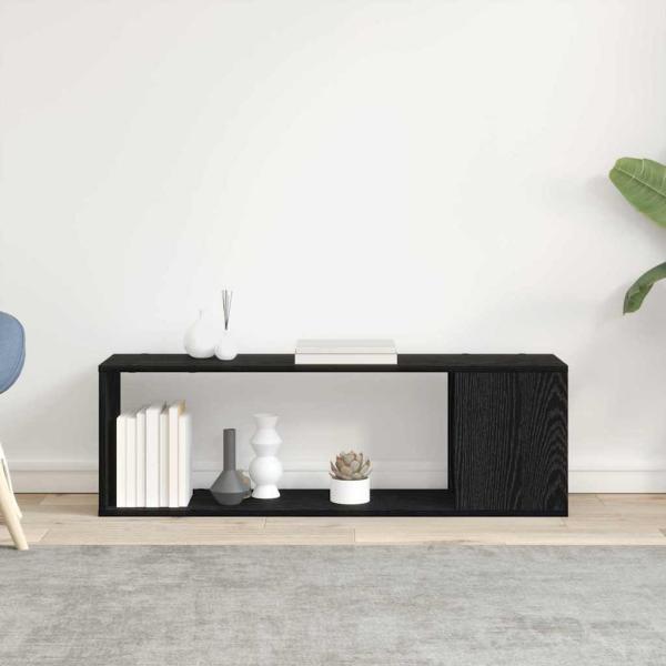 Bücherregal Schwarz Eiche 100x24x32 cm Holzwerkstoff