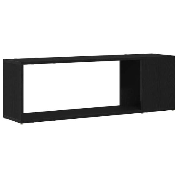 Bücherregal Schwarz Eiche 100x24x32 cm Holzwerkstoff