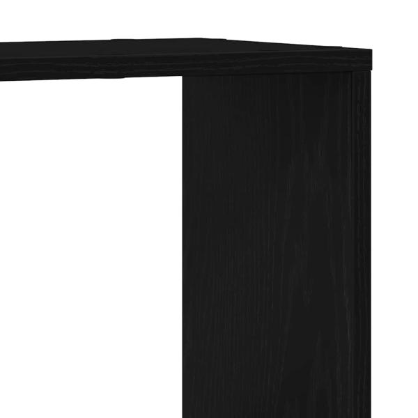 Bücherregal Schwarz Eiche 100x24x32 cm Holzwerkstoff