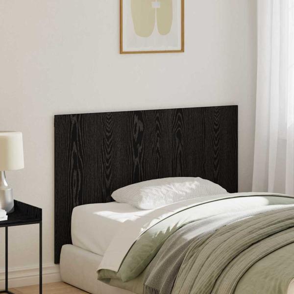 ARDEBO.de - Bett Kopfteil Schwarz Eiche 120x1,5x80 cm Ingenieurholz