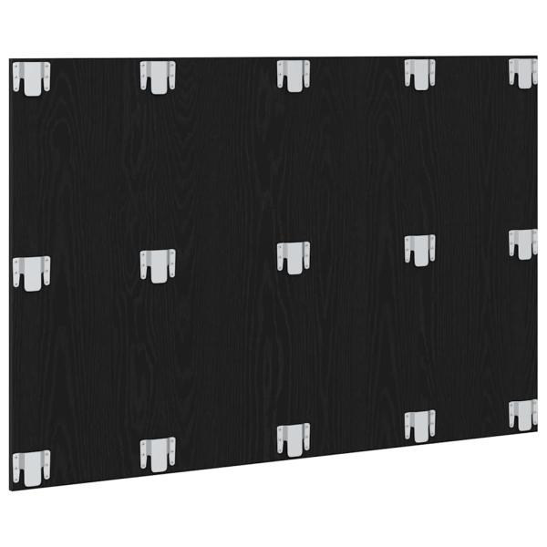 Bett Kopfteil Schwarz Eiche 120x1,5x80 cm Ingenieurholz
