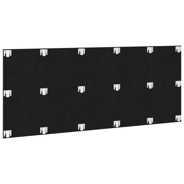 Bettkopfteile Schwarzes Eichenholz 200x1,5x80 cm Spanplatte