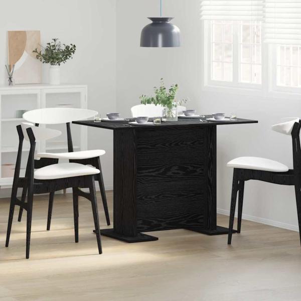 ARDEBO.de - Esstisch Schwarz Eiche 110x60x75 cm Holzwerkstoff