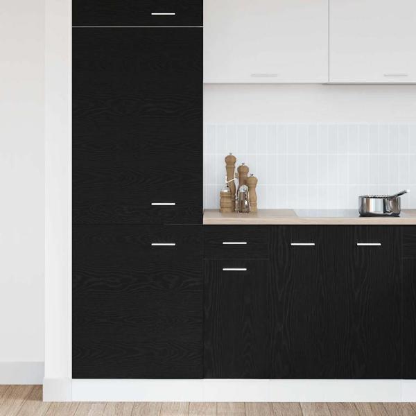 Schwarzer Eichen-Ziehenunterbau-Schrank - 30x46x81.5 cm