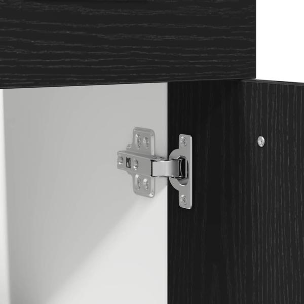 Schwarzer Eichen-Ziehenunterbau-Schrank - 30x46x81.5 cm