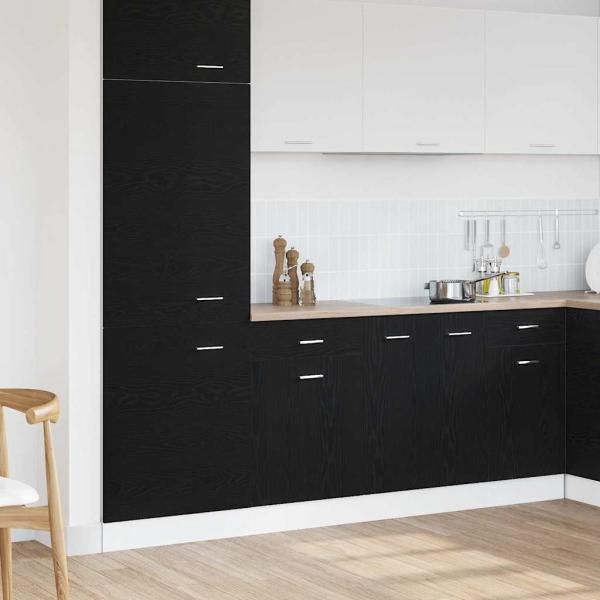 ARDEBO.de - Schwarzer Eiche Schubladenschrank - 50x46x81,5 cm, Hergestellt aus Holzwerkstoff