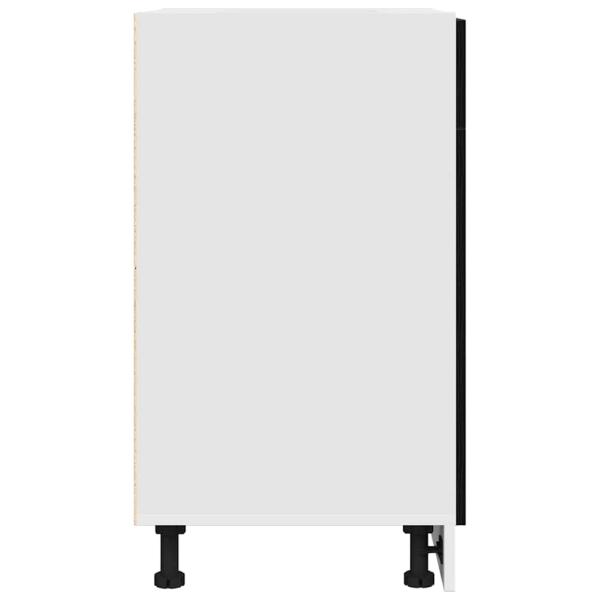Schwarzer Eiche Schubladenschrank - 50x46x81,5 cm, Hergestellt aus Holzwerkstoff