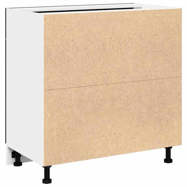 Schrank mit Schublade in Schwarz-Eiche, 80x46x81.5 cm, Hergestellt aus Holzwerkstoff