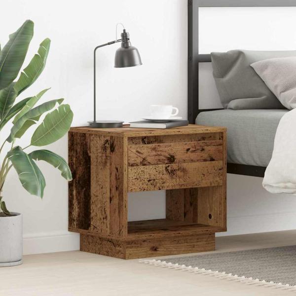 ARDEBO.de - Nachttisch Alteiche 45x34x44 cm Holzwerkstoff