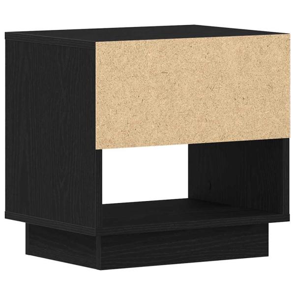 Nachttisch Schwarz Eiche 45x34x48 cm Holzwerkstoff
