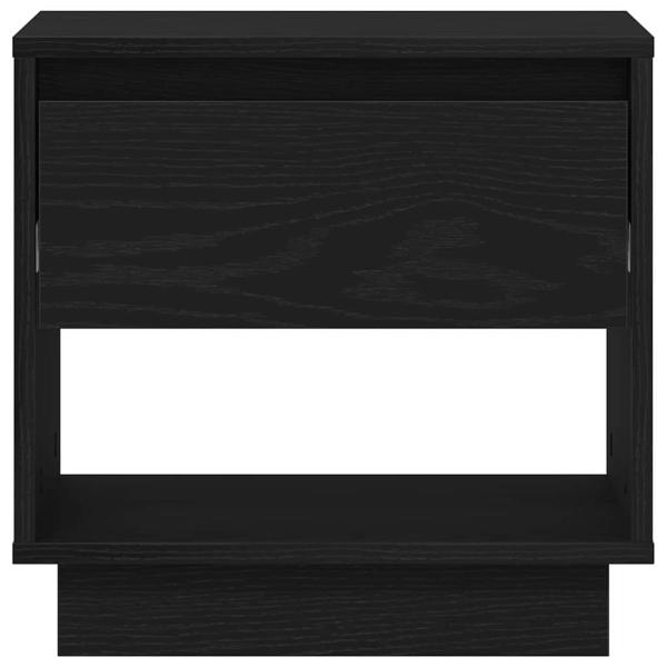 Nachttisch 2 Stück Schwarz Eiche 45x34x49 cm Holzwerkstoff