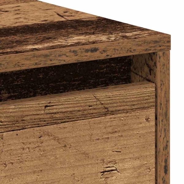 Nachttisch 2 Stk. Alte Holz 45x34x44,5 cm Holzwerkstoff