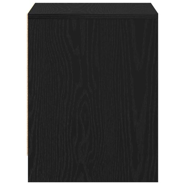 Nachttisch Schwarz Eiche 45x34x44,5 cm Holzwerkstoff