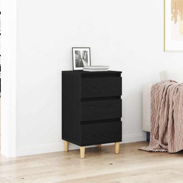 ARDEBO.de - Nachttisch Schwarze Eiche 40x35x70 cm Holzwerkstoff