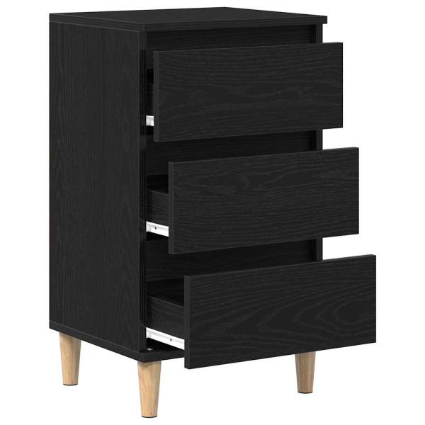 Nachttisch Schwarze Eiche 40x35x70 cm Holzwerkstoff