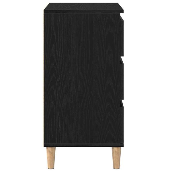 Nachttisch Schwarze Eiche 40x35x70 cm Holzwerkstoff
