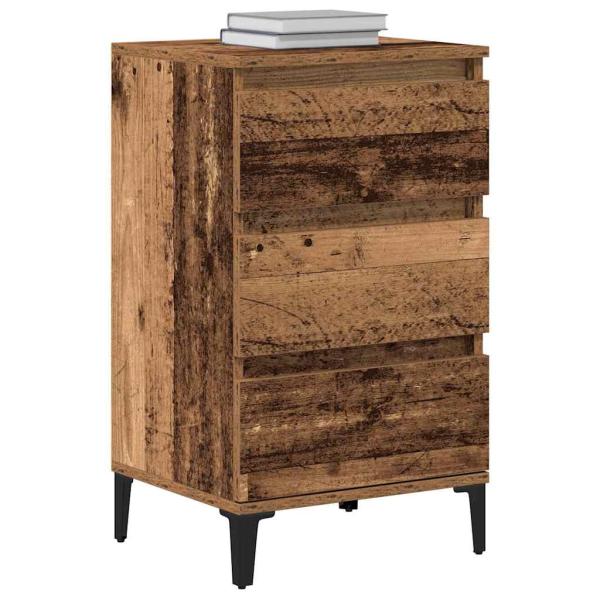 Nachttisch Altholz 40x35x70 cm Werkstoffholz