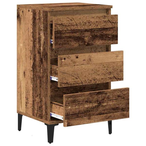 Nachttisch Altholz 40x35x70 cm Werkstoffholz