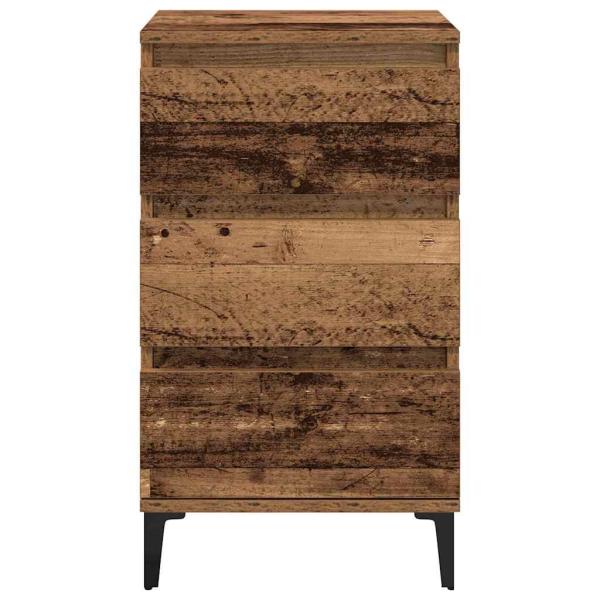 Nachttisch Altholz 40x35x70 cm Werkstoffholz