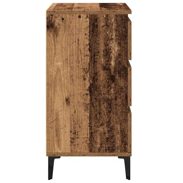 Nachttisch Altholz 40x35x70 cm Werkstoffholz