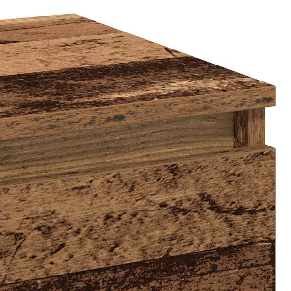 Nachttisch Altholz 40x35x70 cm Werkstoffholz