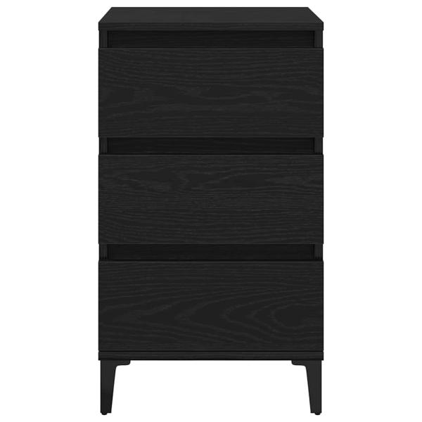 Nachttisch Schwarz Eiche 40x35x70 cm Holzwerkstoff