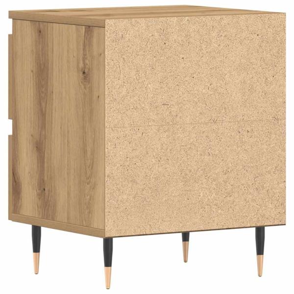 Nachttische 2 Stück Artisan Eiche 40x35x50 cm Holzwerkstoff
