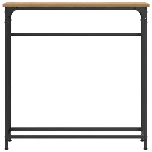 Konsolentisch Artisan Eiche 75x19,5x75 cm aus Holzwerkstoff und Stahl
