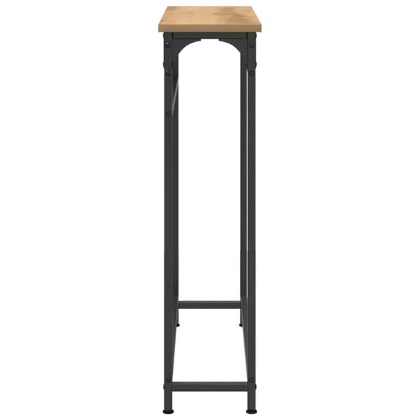 Konsolentisch Artisan Eiche 75x19,5x75 cm aus Holzwerkstoff und Stahl