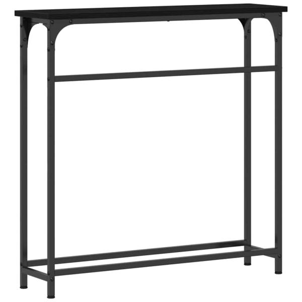 Konsole Schwarz Eiche Metallrahmen, MDF Oberfläche Kompakt