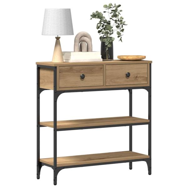 Konsolentisch Artisan Eiche 72,5x25x75 cm Holzwerkstoff & Stahl