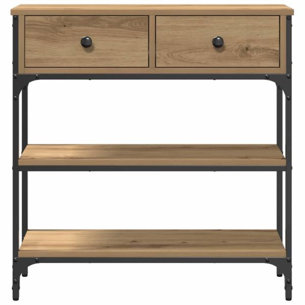 Konsolentisch Artisan Eiche 72,5x25x75 cm Holzwerkstoff & Stahl