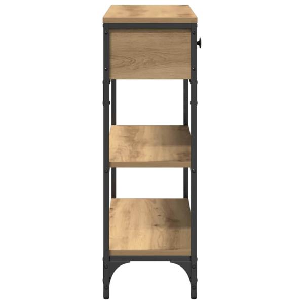 Konsolentisch Artisan Eiche 72,5x25x75 cm Holzwerkstoff & Stahl
