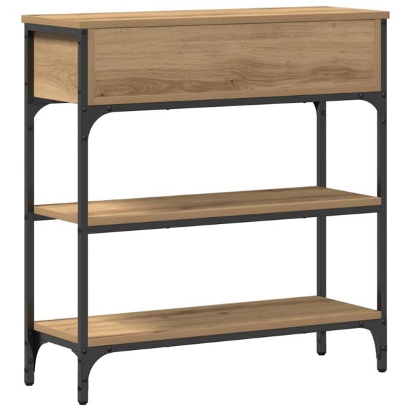 Konsolentisch Artisan Eiche 72,5x25x75 cm Holzwerkstoff & Stahl