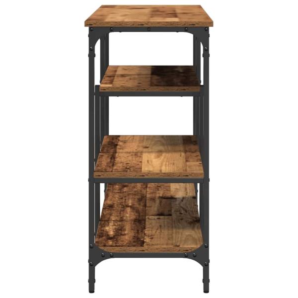 Konsolentisch Alteisen 100x35x75 cm Engineering Holz und Stahl