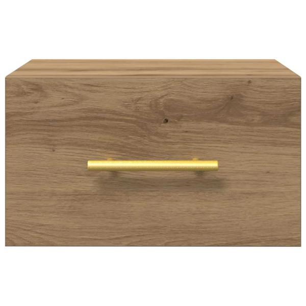Nachttisch Wandmontiert Artisan Eiche 35x35x20 cm