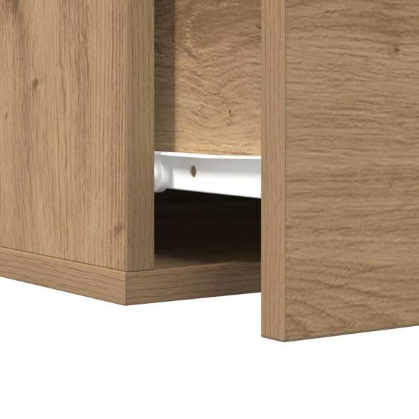 Nachttisch Wandmontiert Artisan Eiche 35x35x20 cm