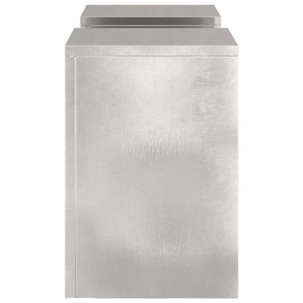 Outdoor Pflanzenstände Säule 2 Stück 24x24x35 cm Edelstahl