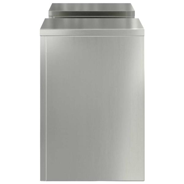 Outdoor Pflanzenständer Säule 2 Stück 24x24x35 cm verzinkter Stahl