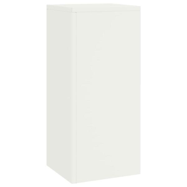 Pflanzständer für den Außenbereich Säule 2 Stück Weiß 24x24x55 cm Stahl