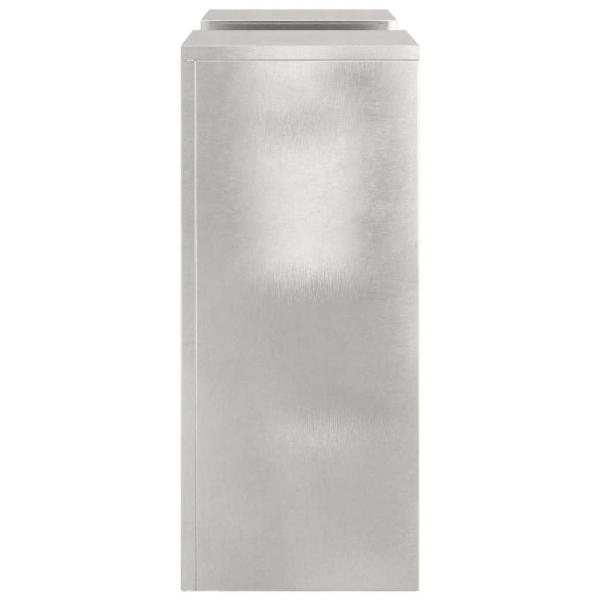 Outdoor Pflanzenständer Säule 2 Stück 24x24x55 cm Edelstahl