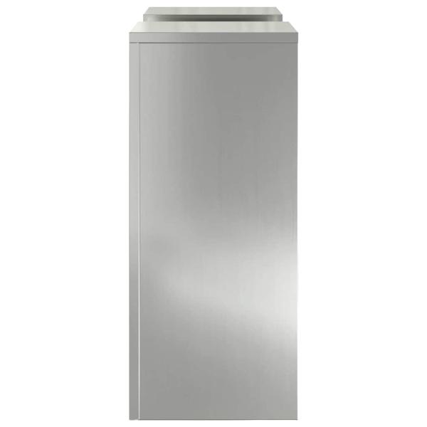 Außen Pflanzenständer Säule 2 Stück 24x24x55 cm Galvanisiertes Stahl