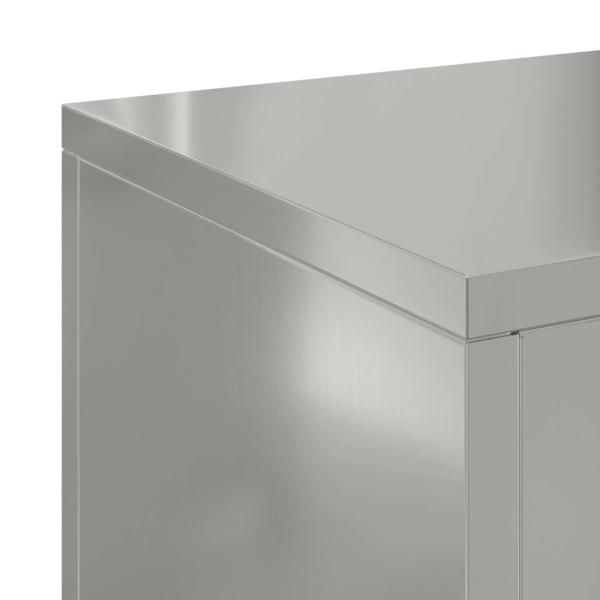 Außen Pflanzenständer Säule 2 Stück 24x24x55 cm Galvanisiertes Stahl