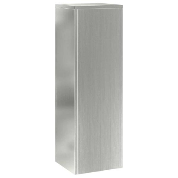 Außen Pflanzenständer Säule 2 Stück 24x24x75 cm Galvanisiertes Stahl