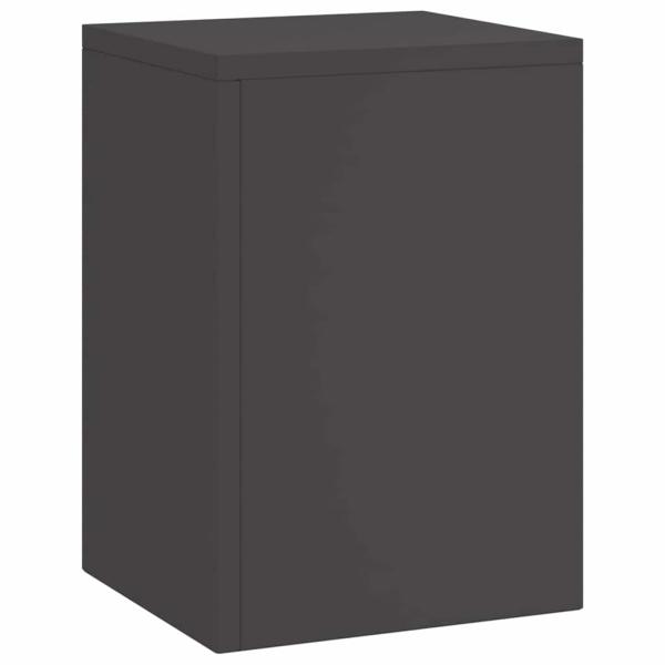 Outdoor Pflanzenständer Säule 3er Set Schwarz Stahl