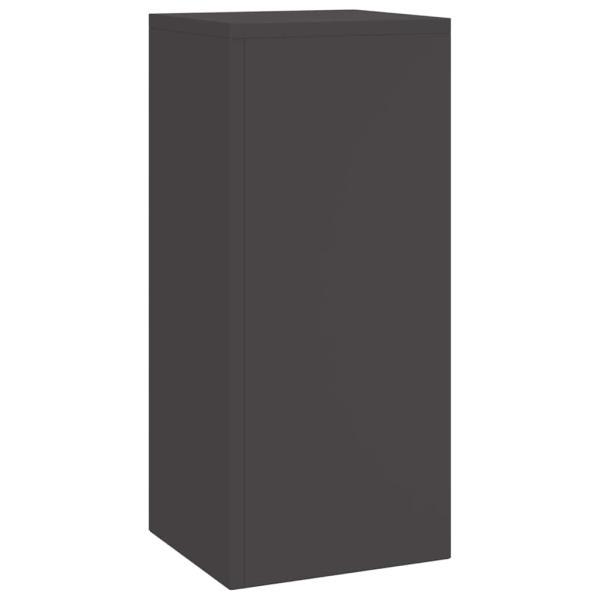 Outdoor Pflanzenständer Säule 3er Set Schwarz Stahl