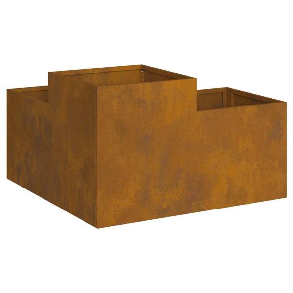 Gartenbass 80x80x48 cm Wetterstahl