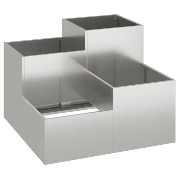 Gartenpflanzer 80x80x60 cm Edelstahl
