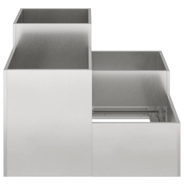 Gartenpflanzer 80x80x60 cm Edelstahl