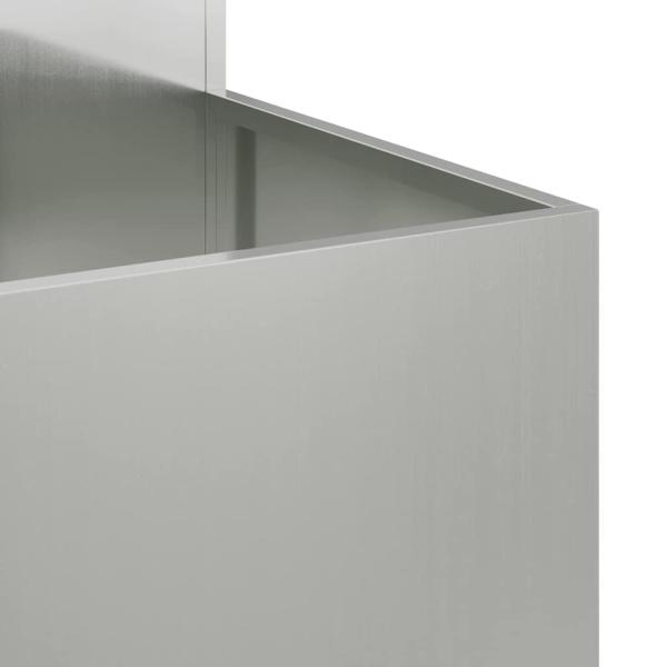 Gartenpflanzer 80x80x60 cm Verzinkter Stahl